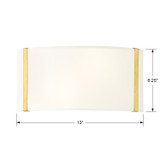 Crystorama - FUL-902-GA - Two Light Wall Sconce - Fulton - Antique Gold