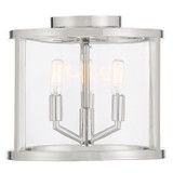 Crystorama - DEV-B8003-PN_CEILING - Three Light Semi Flush Mount - Devon - Polished Nickel