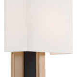 Crystorama - BRE-A3631-VG-BF - One Light Wall Sconce - Brent - Vibrant Gold / Black Forged