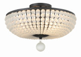 Crystorama - BLA-10665-MK - Four Light Semi Flush Mount - Bella - Matte Black