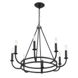 Crystorama - BAI-A2108-MK - Eight Light Chandelier - Bailey - Matte Black