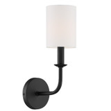 Crystorama - BAI-A2101-MK - One Light Wall Sconce - Bailey - Matte Black