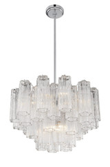 Crystorama - ADD-308-CH-CL - Nine Light Chandelier - Addis - Polished Chrome