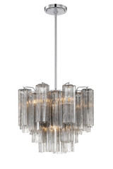 Crystorama - ADD-300-CH-SM - Four Light Chandelier - Addis - Polished Chrome