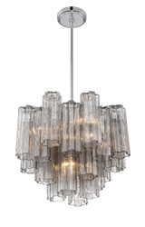 Crystorama - ADD-300-CH-SM - Four Light Chandelier - Addis - Polished Chrome