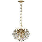 Visual Comfort Signature - ARN 5122HAB-CG - Six Light Chandelier - Bellvale - Hand-Rubbed Antique Brass