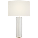 Visual Comfort Signature - ARN 3024CG/PN-L - Two Light Table Lamp - Lineham - Crystal with Polished Nickel