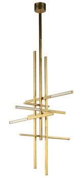 Visual Comfort Modern - SLPD56327CCHAB - LED Pendant - Cityscape - Hand Rubbed Antique Brass