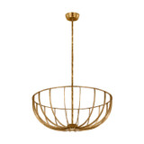 Visual Comfort Modern - SLFM33327PAB - LED Semi Flush Mount - Sanchi - Polished Antique Brass