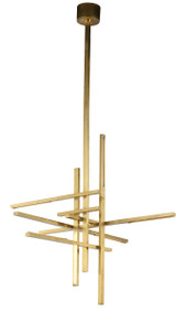 Visual Comfort Modern - SLCH56127CCHAB - LED Chandelier - Cityscape - Hand Rubbed Antique Brass