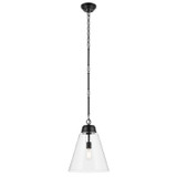 Kichler - 52662BKCLR - One Light Pendant - Marsailli - Black