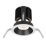 W.A.C. Lighting - R4RD1T-FTWA-BKWT - Regressed Trim with LED Light Engine - Volta - Black/White