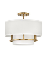 Hinkley - 38893LCB - LED Semi-Flush Mount - Graham - Lacquered Brass