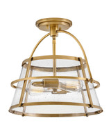 Hinkley - 38111HB-HB - LED Semi-Flush Mount - Tournon - Heritage Brass