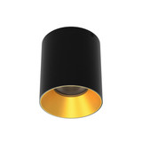 W.A.C. Lighting - C4RL-NCS-BKGL - LED Flush Mount - Zoron - Black/Gold