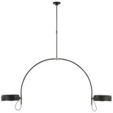 Visual Comfort Signature - TOB 5132MI/HAB-MI - LED Pendant - Oso - Modern Iron and Hand-Rubbed Antique Brass