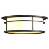 Hubbardton Forge - 365650-SKT-80-GG0218 - Two Light Outdoor Flush Mount - Province - Coastal Black