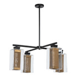 Hubbardton Forge - 364213-SKT-MULT-80-70-ZM0093 - Four Light Outdoor Pendant - Polaris - Coastal Black
