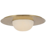 Visual Comfort Signature - KW 4008AB-ALB - LED Flush Mount - Fosse - Antique-Burnished Brass