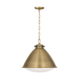Visual Comfort Studio - LP1121TWB - One Light Pendant - Hayward - Time Worn Brass