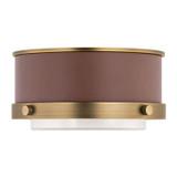 Visual Comfort Studio - LF1071TWB - LED Flush Mount - Marlowe - Time Worn Brass