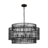 Visual Comfort Studio - EP1404AI - Four Light Pendant - Elio - Aged Iron