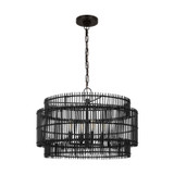 Visual Comfort Studio - EP1394AI - Four Light Pendant - Elio - Aged Iron