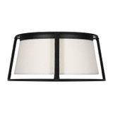 Visual Comfort Studio - DJF1002MBK - Two Light Flush Mount - Cortes - Midnight Black