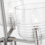 Visual Comfort Studio - DJC1233BS - Three Light Chandelier - Lochdale - Brushed Nickel