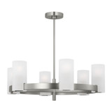 Visual Comfort Studio - DJC1166BS - Six Light Chandelier - Rhode - Brushed Steel