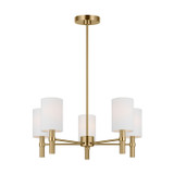Visual Comfort Studio - DJC1135SB - Five Light Chandelier - Manor - Satin Brass