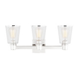 Visual Comfort Studio - CV1033PN - Three Light Bath Vanity - Alessa - Polished Nickel