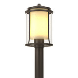 Hubbardton Forge - 345610-SKT-77-ZS0283 - One Light Outdoor Post Mount - Meridian - Coastal Dark Smoke