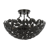 Visual Comfort Studio - AF1173AI - Three Light Semi-Flush Mount - Kelan - Aged Iron