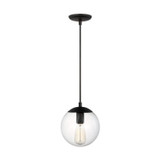 Visual Comfort Studio - 6501801-112 - One Light Pendant - Leo - Hanging Globe - Midnight Black