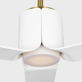 Visual Comfort Fan - 3PESM52BBSD - 52"Ceiling Fan - Peel Smart 52 LED - Burnished Brass