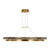 Visual Comfort Modern - 700GRC48NBW-LED930 - LED Chandelier - Grace - Natural Brass/ Weathered Oak