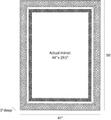 Arteriors - WMI82 - Mirror - Indo - Whitewash