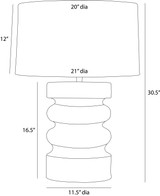 Arteriors - PTC58-421 - One Light Table Lamp - Katrina - Celedon