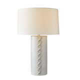 Arteriors - PTC30-167 - One Light Table Lamp - DiMaggio - Glacial Reactive/Polished Nickel/Ivory/Off-White