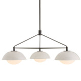 Arteriors - GADMC01 - Three Light Chandelier - Glaze - Ivory Stained Crackle