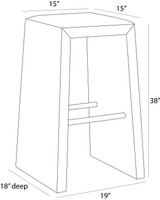 Arteriors - FSI18 - Bar Stool - Cowan - White