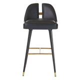 Arteriors - FSI12 - Bar Stool - Crowley - Black/Ebony/Antique Brass
