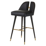 Arteriors - FSI12 - Bar Stool - Crowley - Black/Ebony/Antique Brass