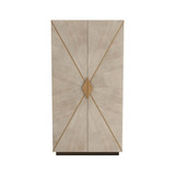 Arteriors - FNS04 - Cabinet - Tidwell - Smoke Oak Veneer/Antique Brass