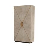 Arteriors - FNS04 - Cabinet - Tidwell - Smoke Oak Veneer/Antique Brass