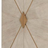 Arteriors - FNS04 - Cabinet - Tidwell - Smoke Oak Veneer/Antique Brass