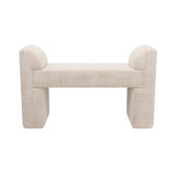 Arteriors - FHU01 - Bench - Windemere - Cream Sherpa