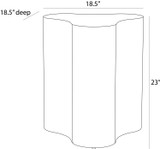 Arteriors - FES15 - End Table - Jojo - Light Beige Burl