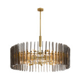 Arteriors - DMC32 - 12 Light Chandelier - Klaus - Smoke